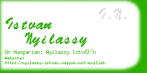 istvan nyilassy business card